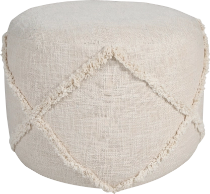 Elizeno I Cream Pouf