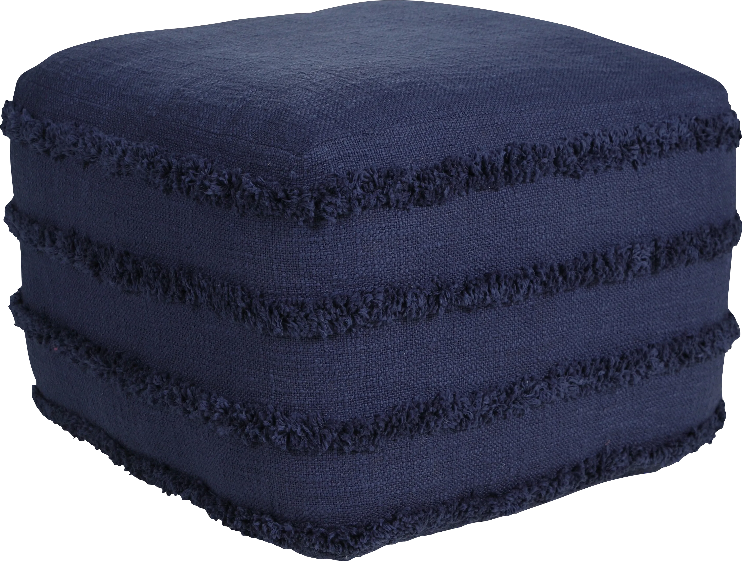 Elizeno II Blue Pouf - Thumbnail - Image 1