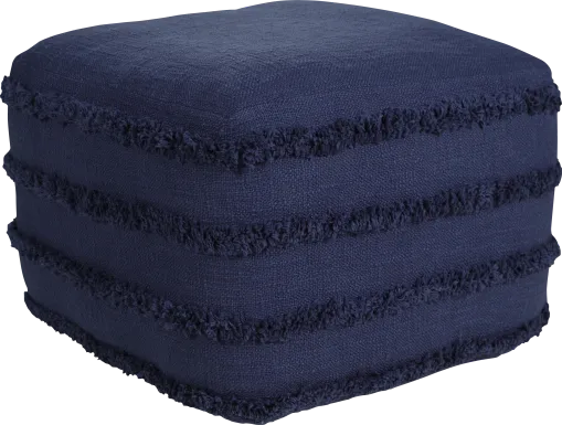 Elizeno II Blue Pouf