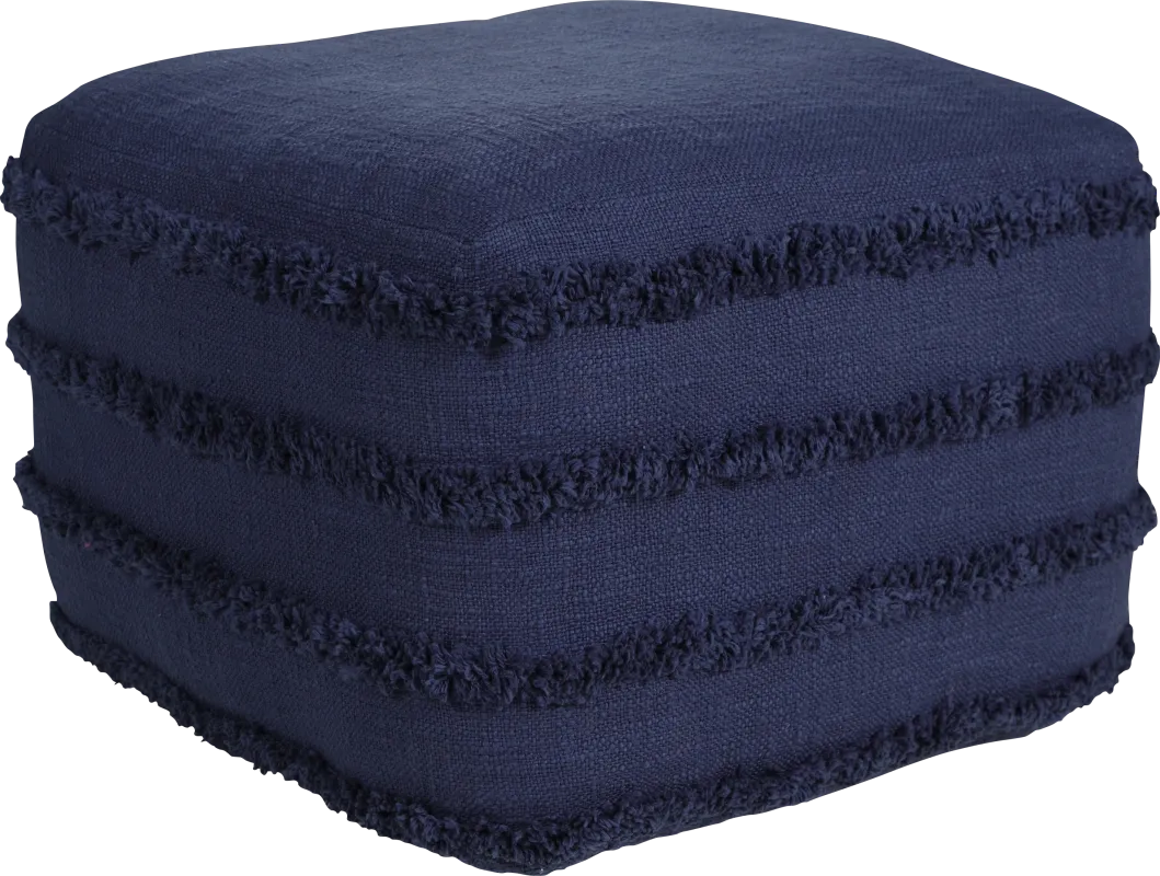 Elizeno II Blue Pouf