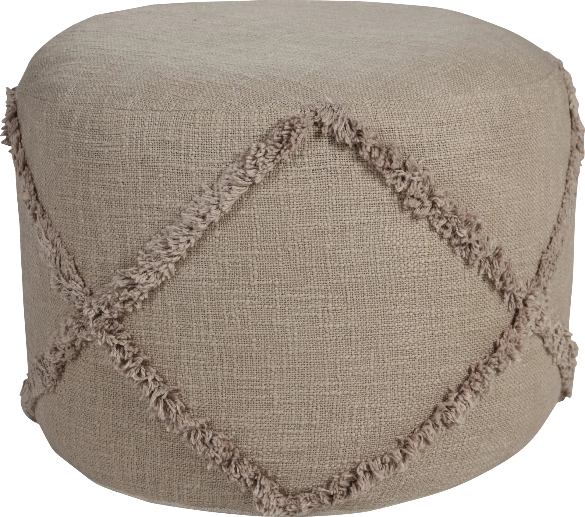 Elizeno I Light Brown Pouf - Image 1