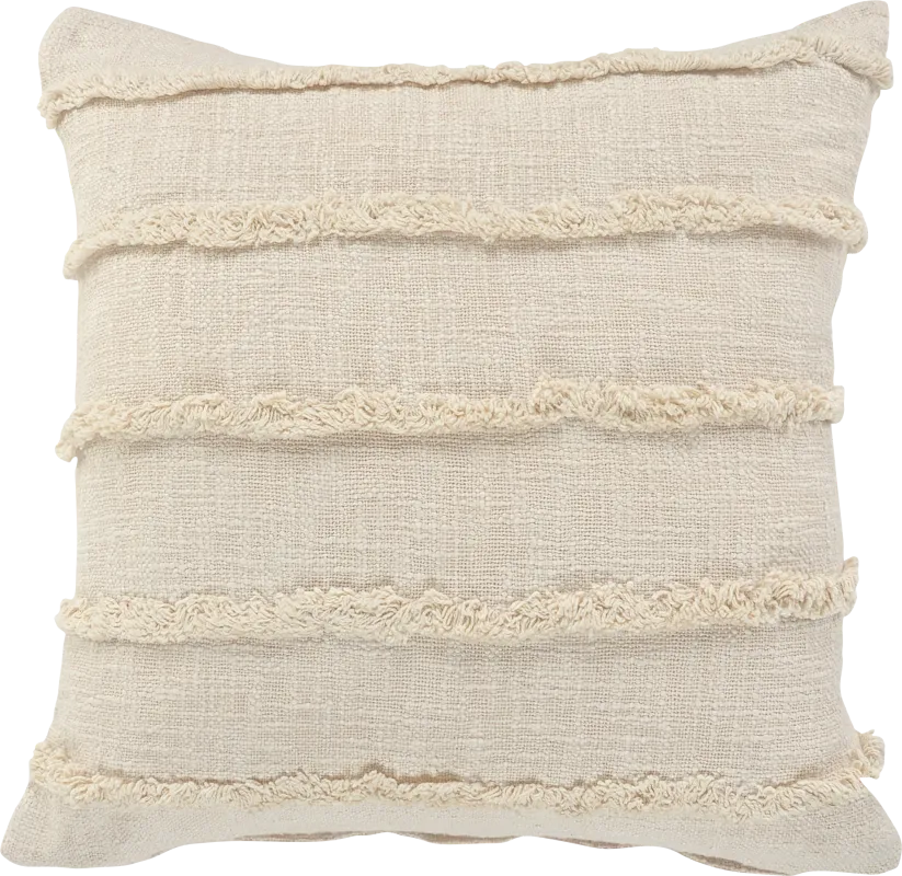 Lorelina Cream Throw Pillow