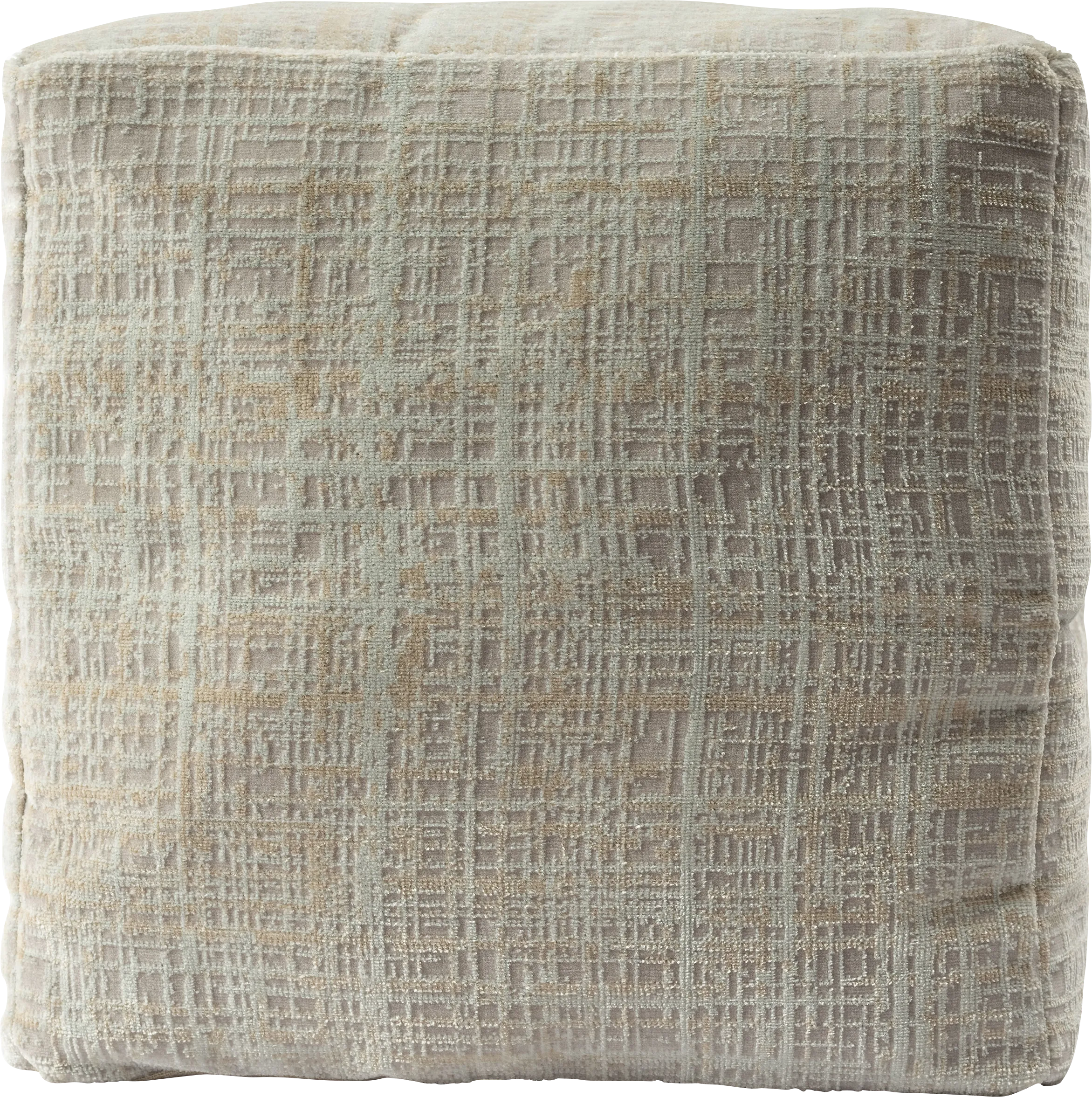 Lucilan Beige Pouf - Thumbnail - Image 1