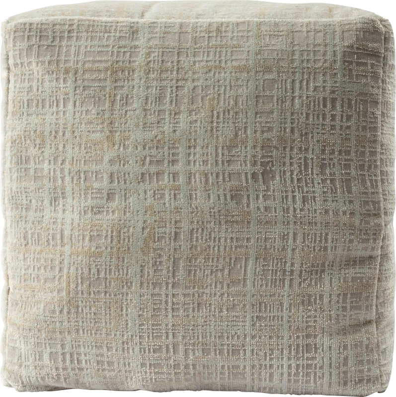 Lucilan Beige Pouf