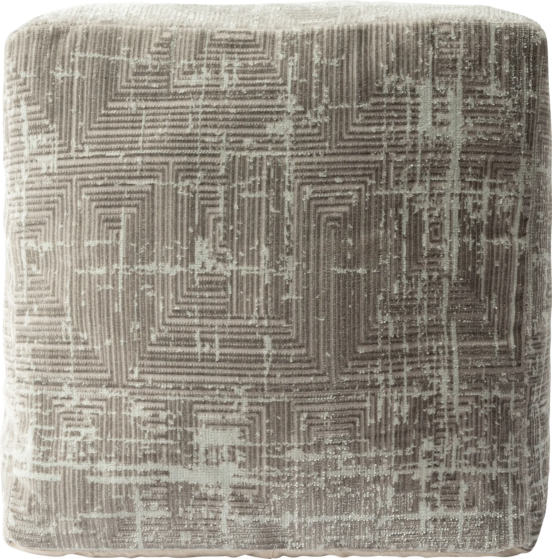 Marie Gray Pouf - Image 1