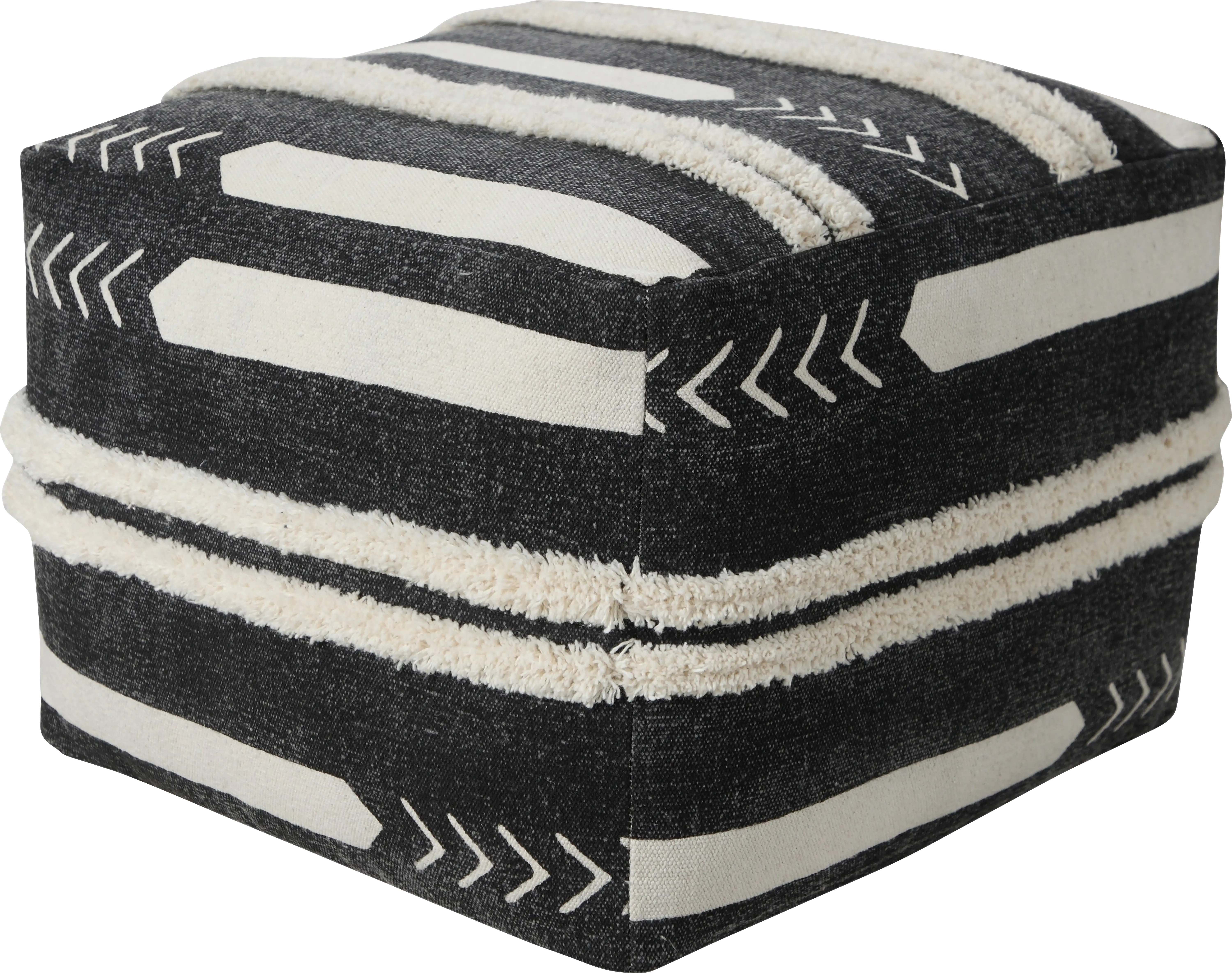 Norasen I Black Pouf