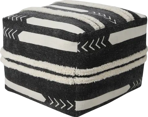 Norasen I Black Pouf