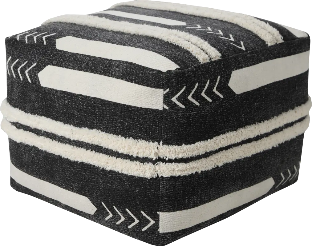 Norasen I Black Pouf