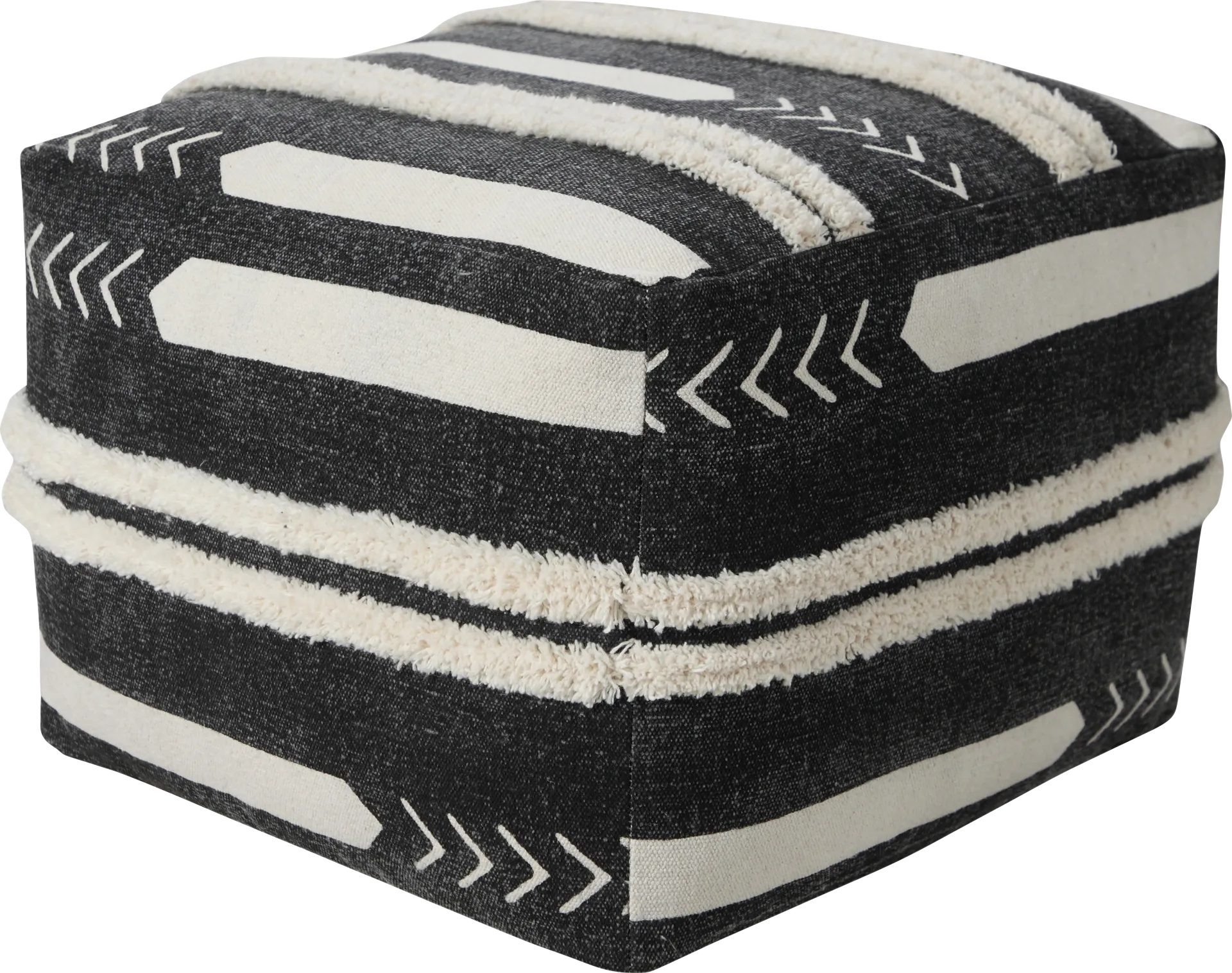 Norasen I Black Pouf - Image 1