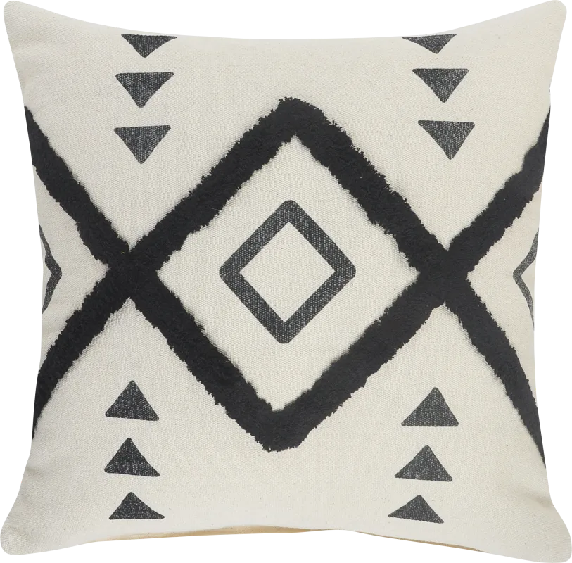 Norasen II Off White Throw Pillow