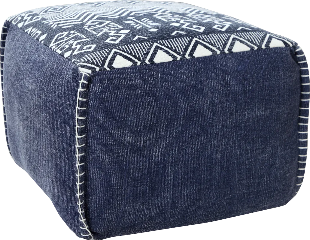Popilen Blue Pouf