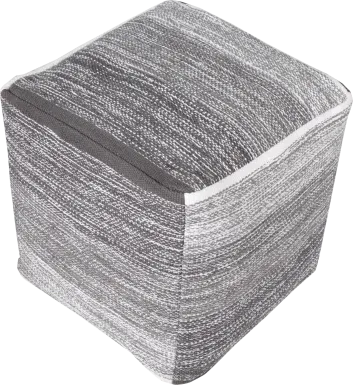 Dovepost Gray Pouf