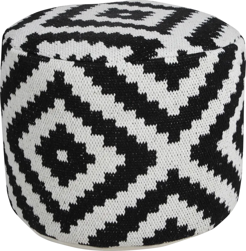 Quincera Black Pouf