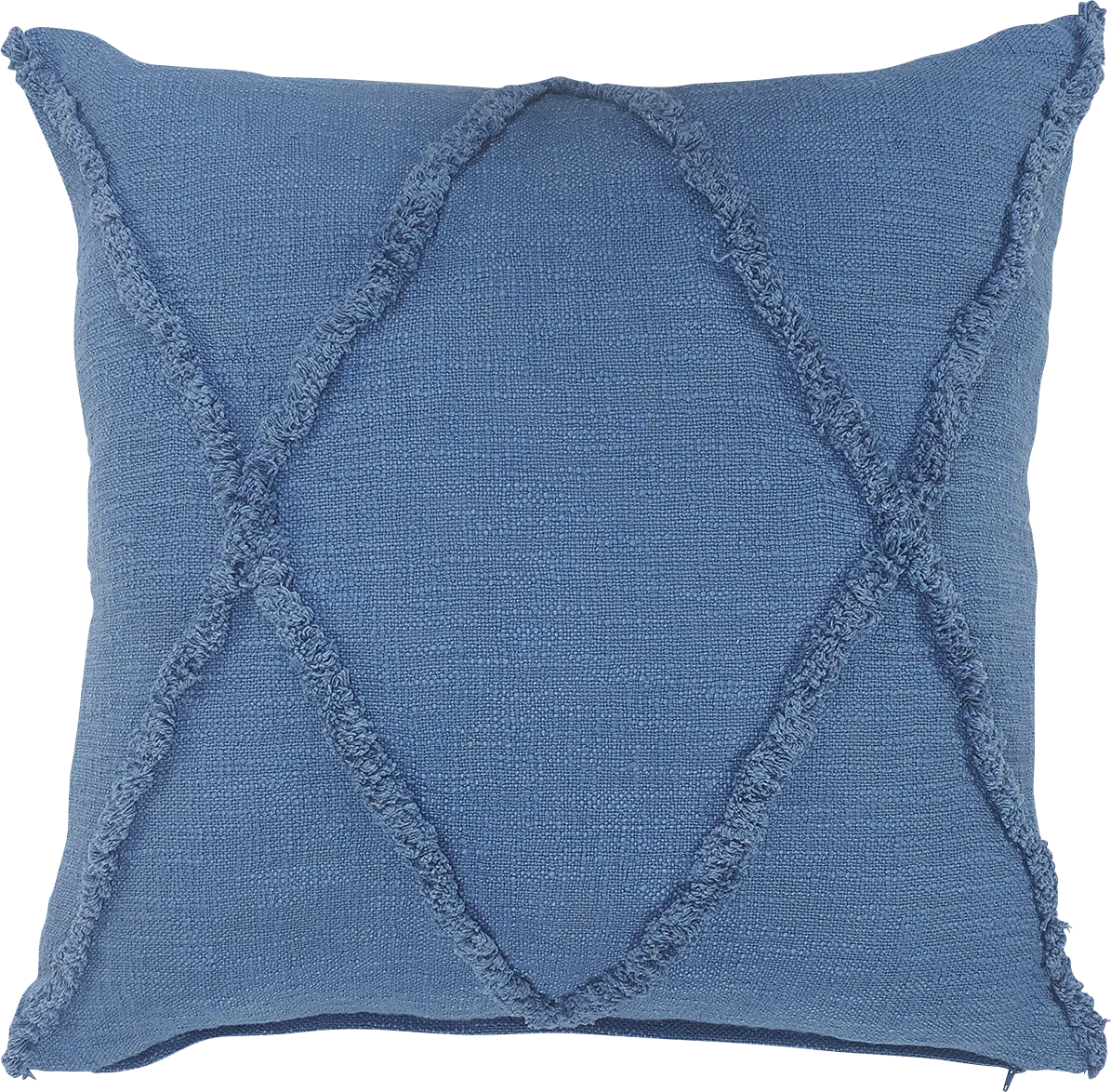 Rosellar Blue Throw Pillow - Image 1