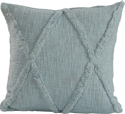 Rosellar Light Blue Throw Pillow