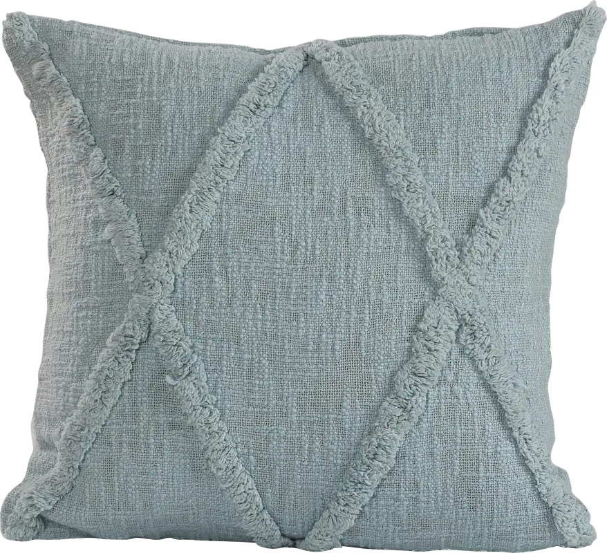 Rosellar Light Blue Throw Pillow