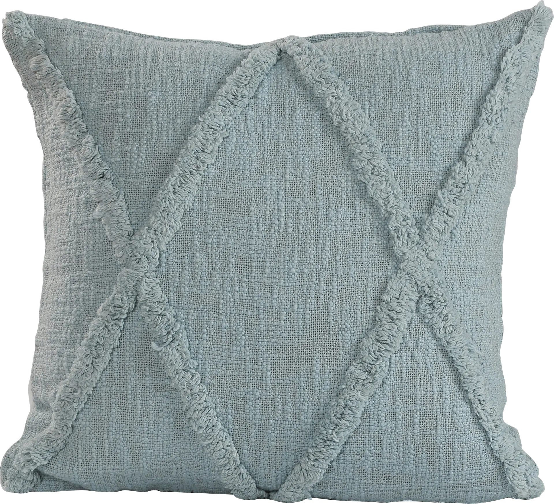 Rosellar Light Blue Throw Pillow