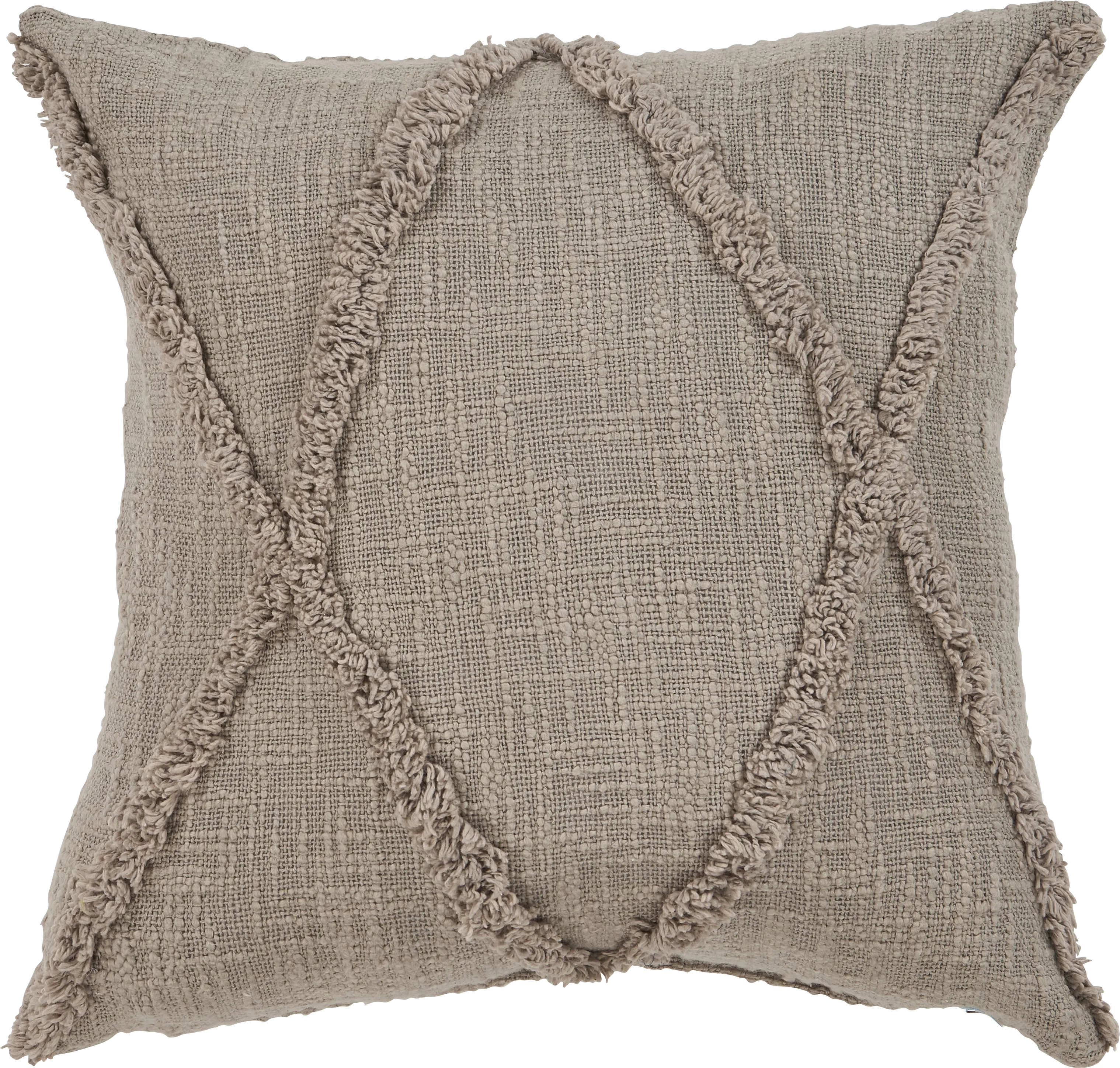 Rosellar Beige Throw Pillow - Thumbnail - Image 1