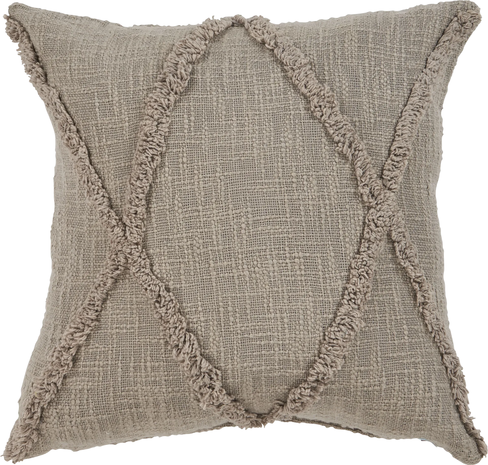 Rosellar Beige Throw Pillow - Image 1