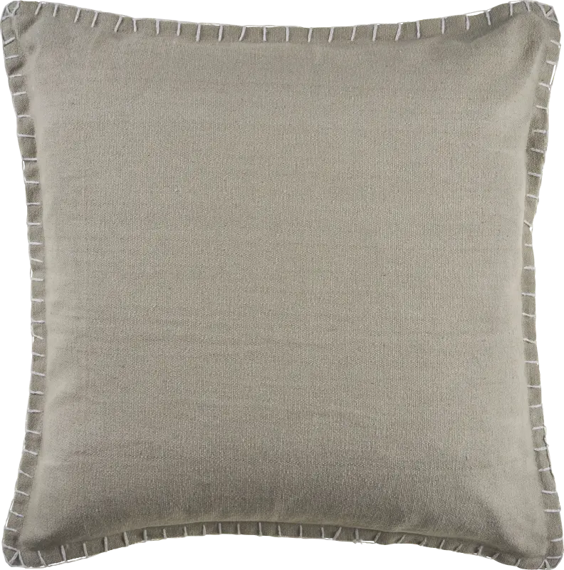 Burroy Beige Throw Pillow