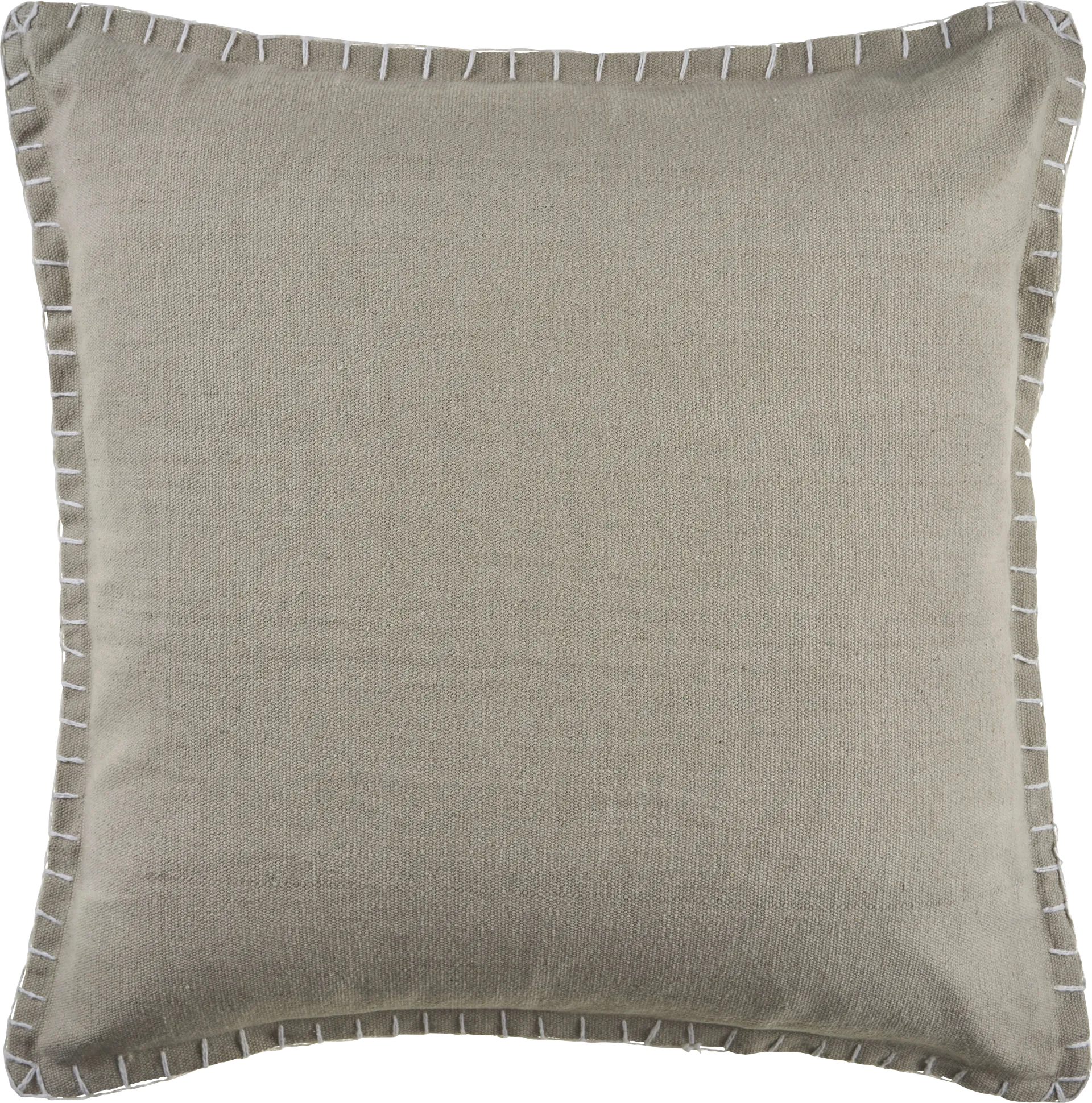 Burroy Beige Throw Pillow - Image 1