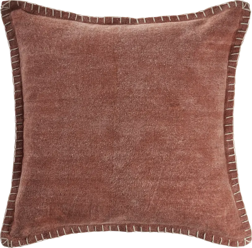 Burroy Red Throw Pillow