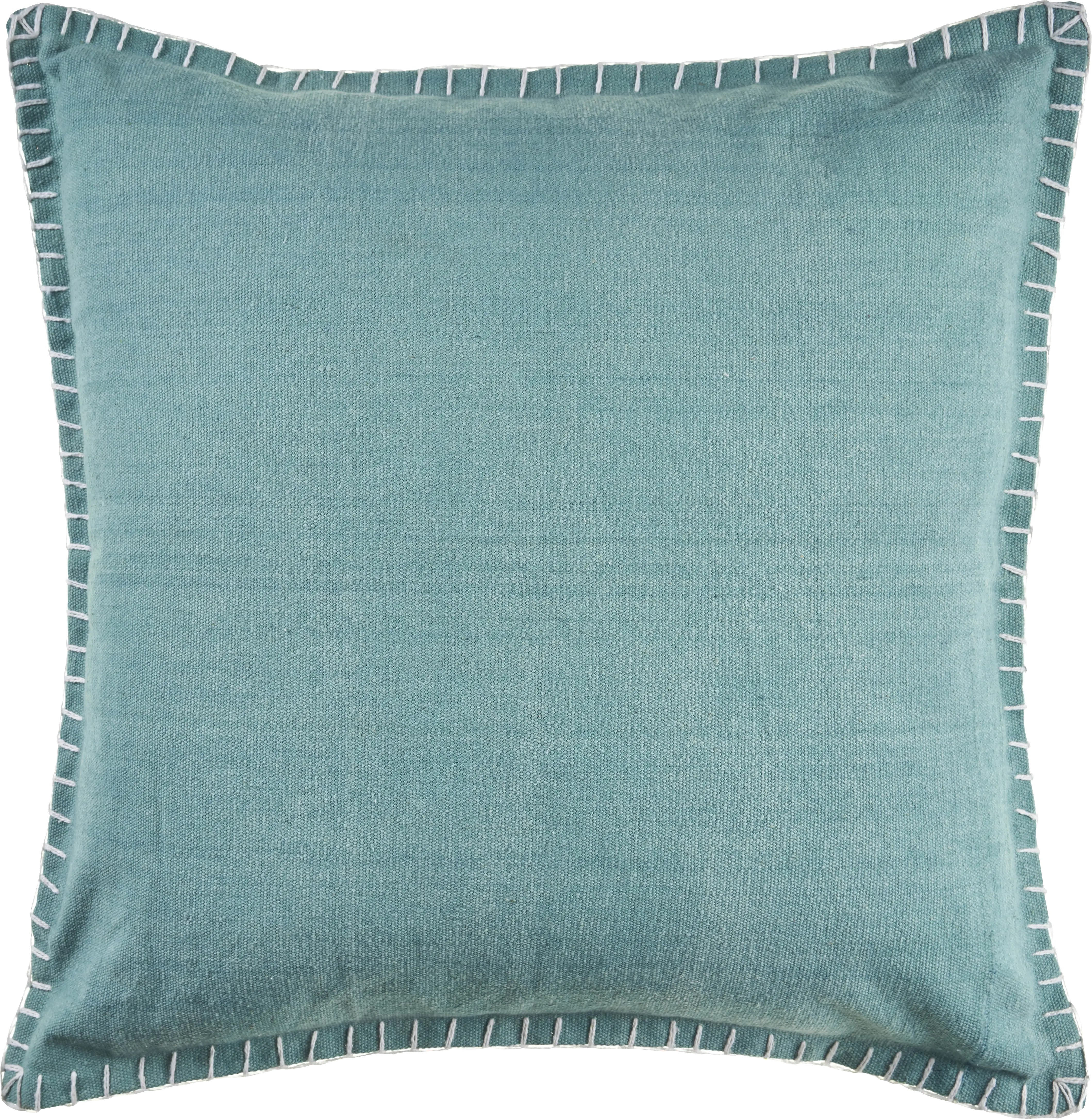Burroy Teal Throw Pillow - Thumbnail - Image 1