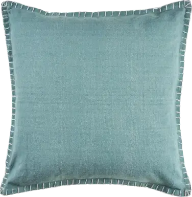 Burroy Teal Throw Pillow