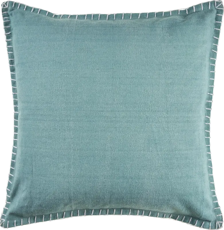 Burroy Teal Throw Pillow