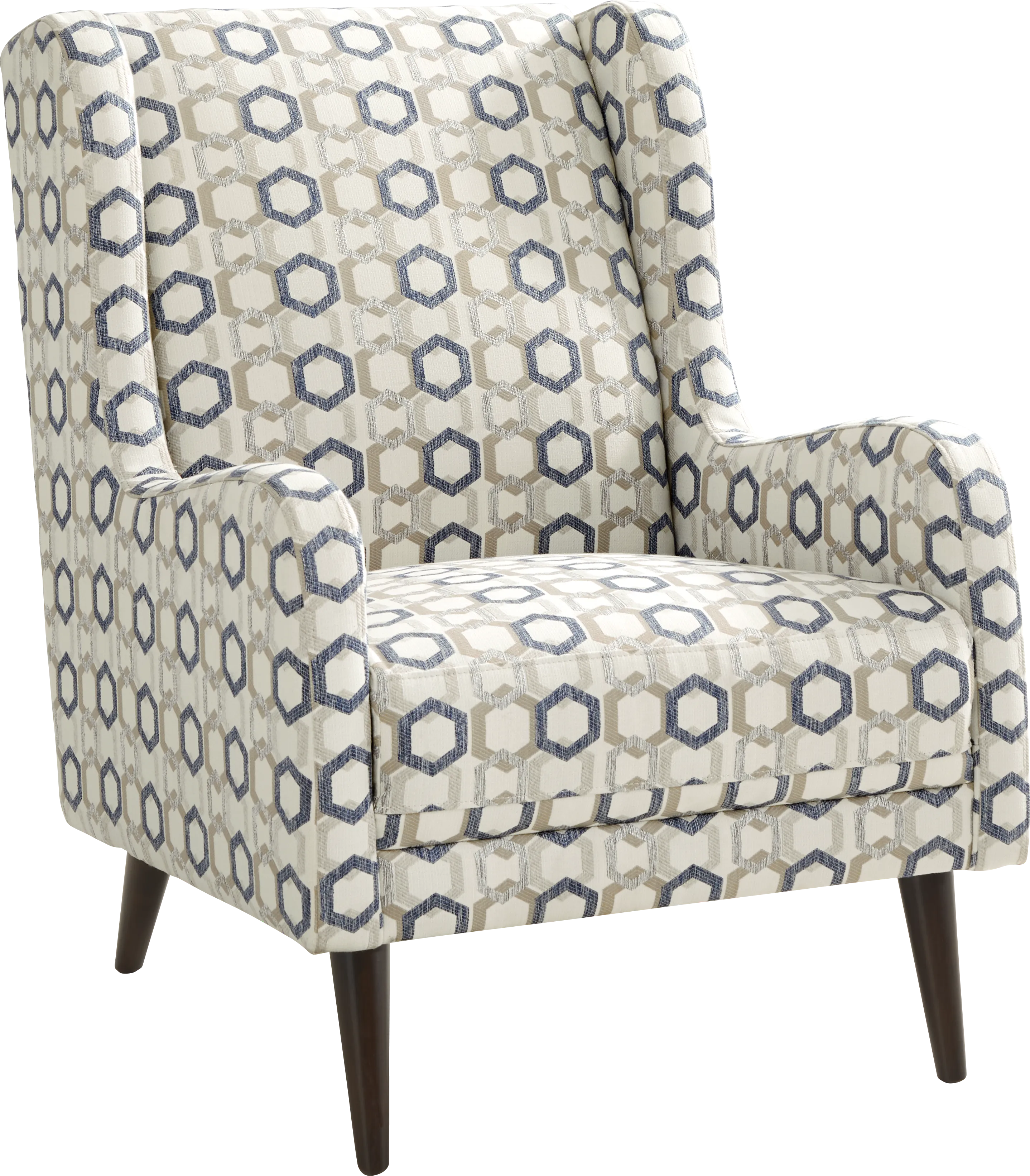San Salerno Blue Accent Chair - Thumbnail - Image 1
