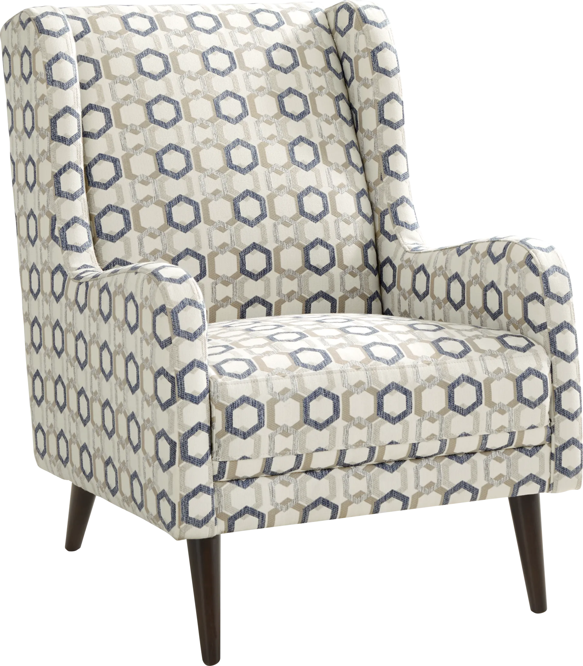 San Salerno Blue Accent Chair - Image 1