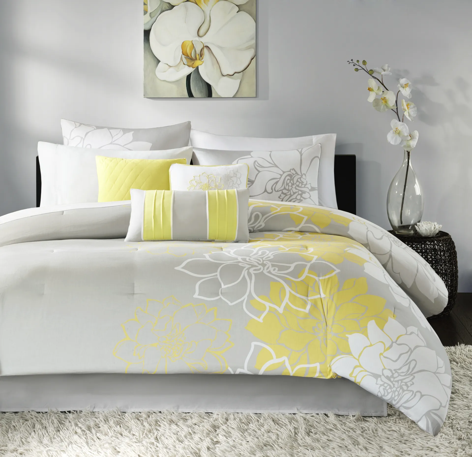 Cabildo Yellow 6 Pc Twin/Twin XL Comforter Set - Image 1
