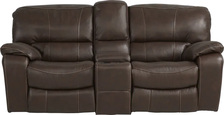 reclining glider console loveseat