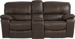 reclining glider console loveseat