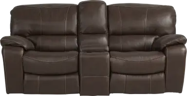 reclining glider console loveseat
