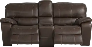 reclining glider console loveseat