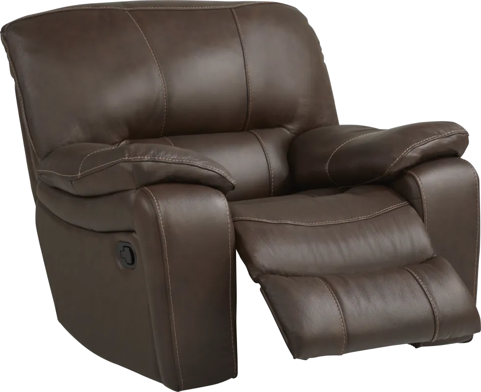 San Gabriel Brown Glider Recliner