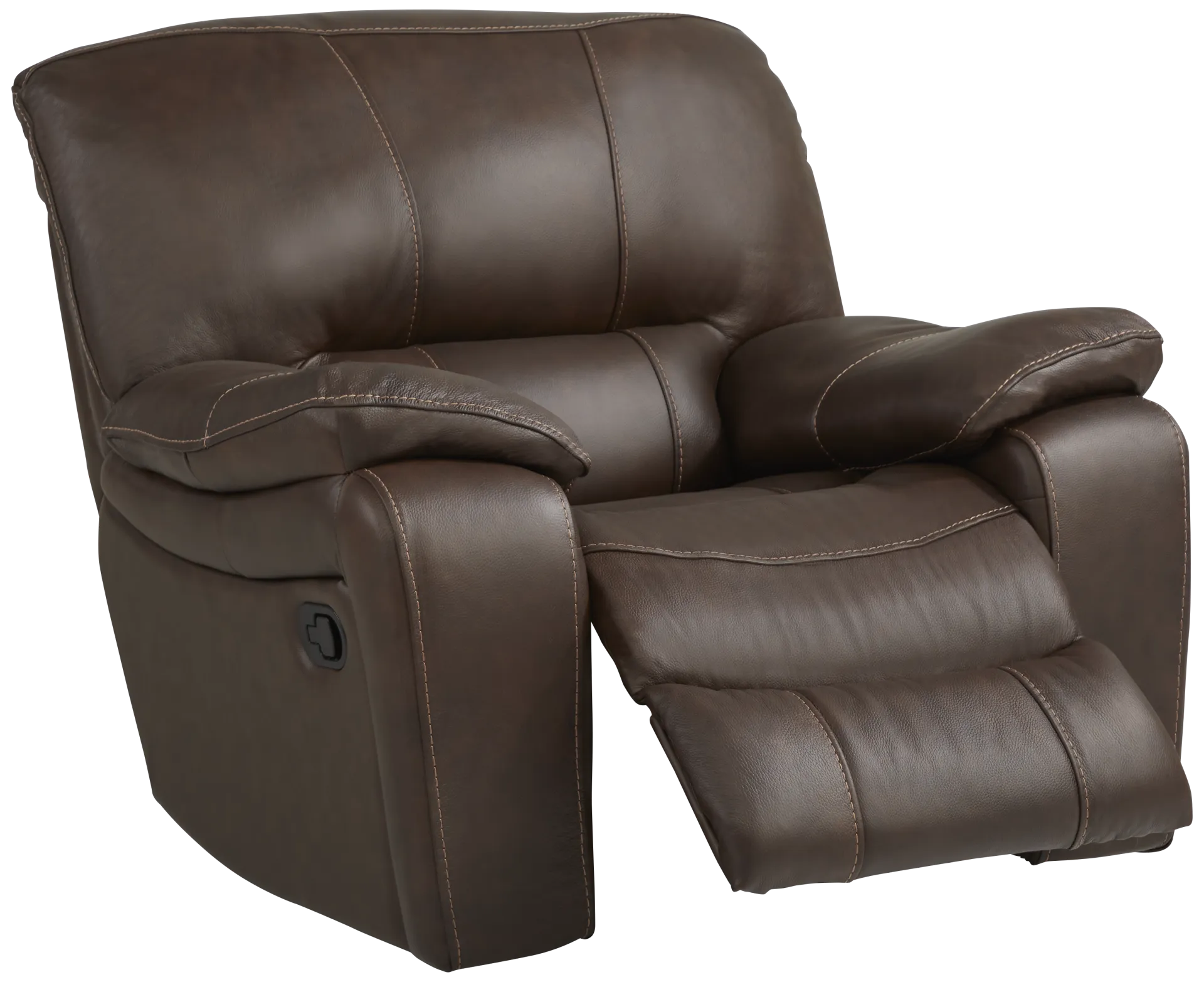 brown glider recliner