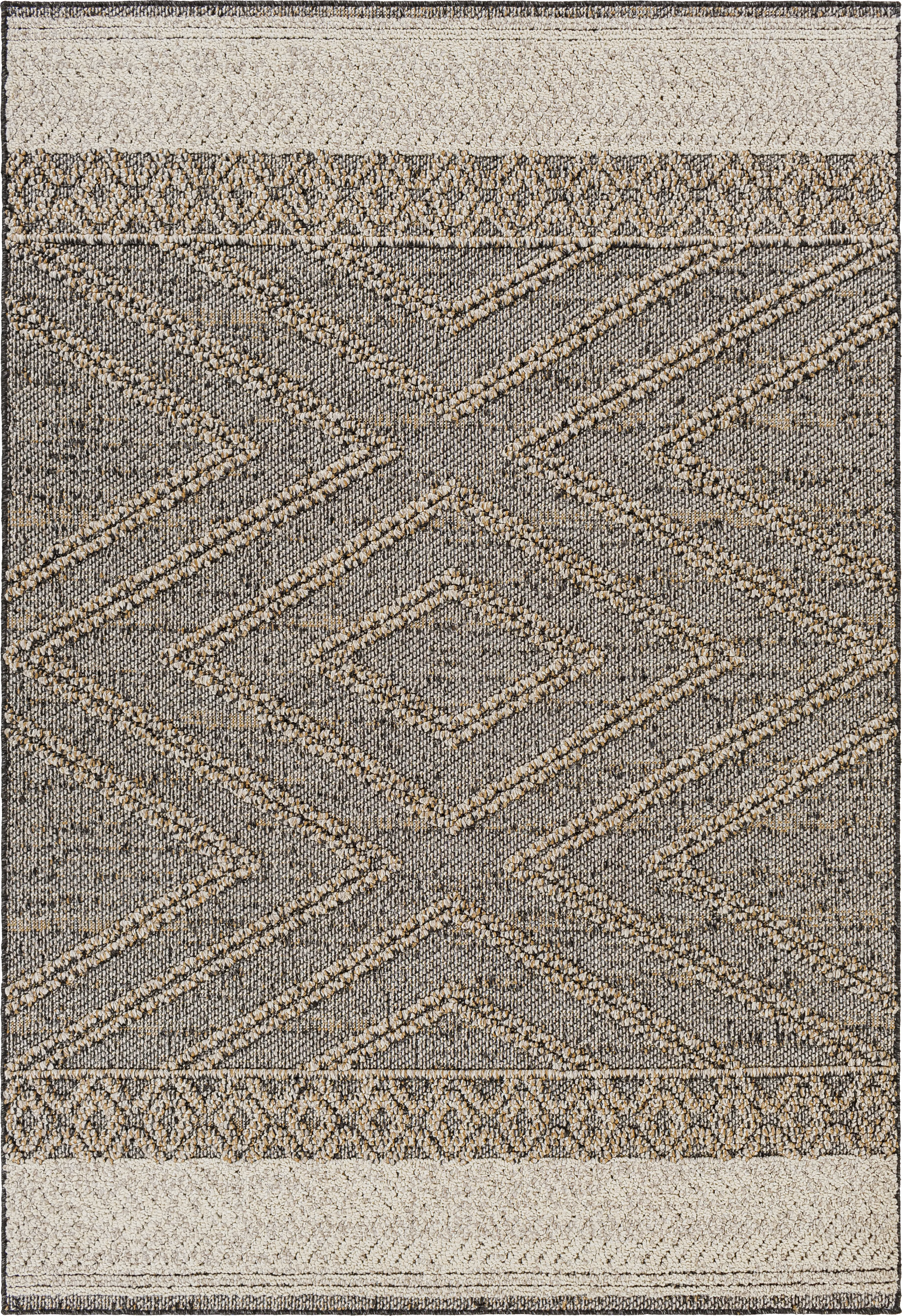 Osiris Taupe 5' x 7' Indoor/Outdoor Rug - Thumbnail - Image 1