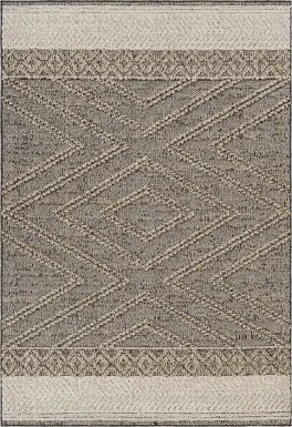 Osiris Taupe 5' x 7' Indoor/Outdoor Rug