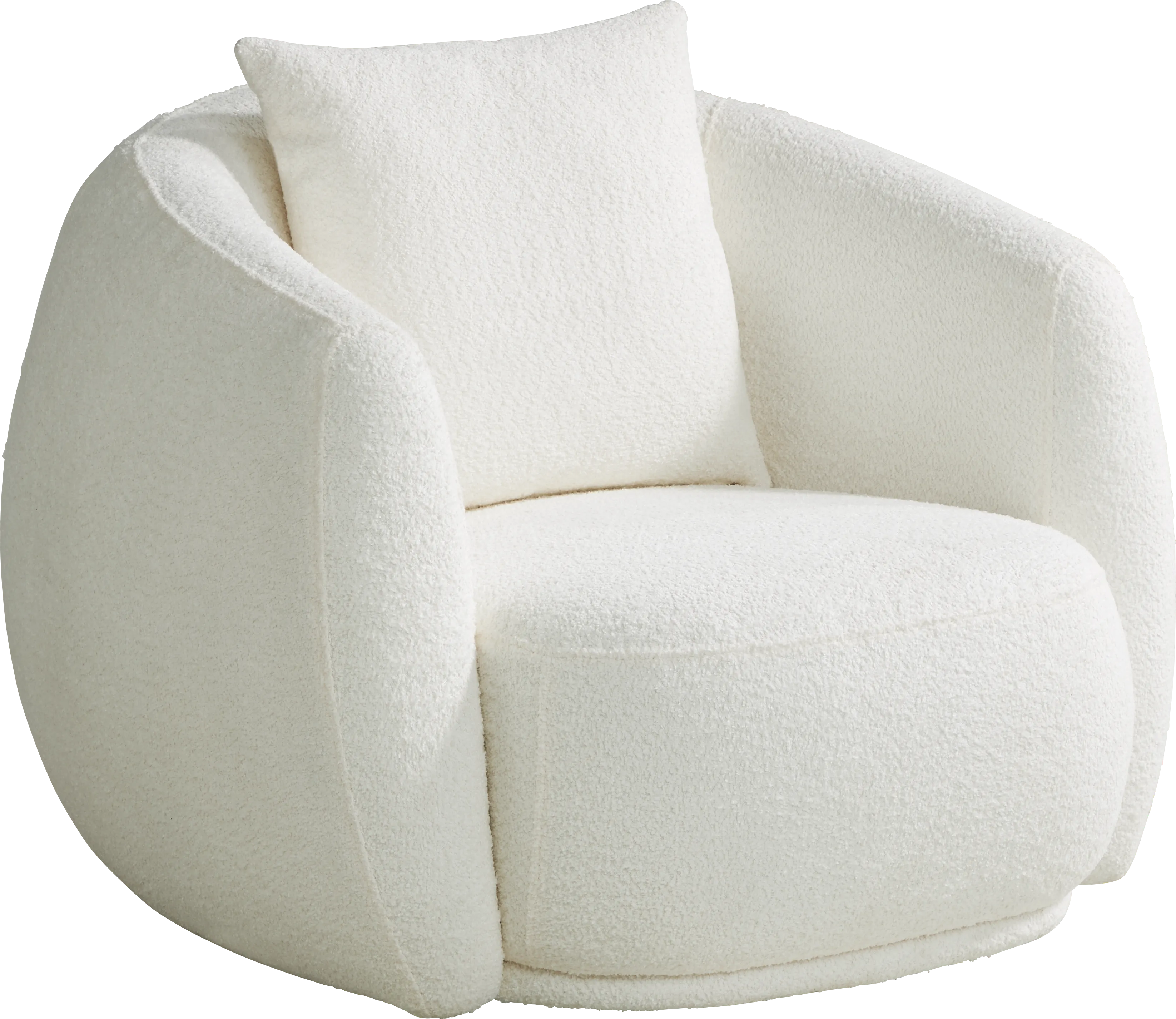Soho Avenue White Swivel Chair - Thumbnail - Image 1