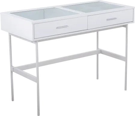 Benkard White Sofa Table