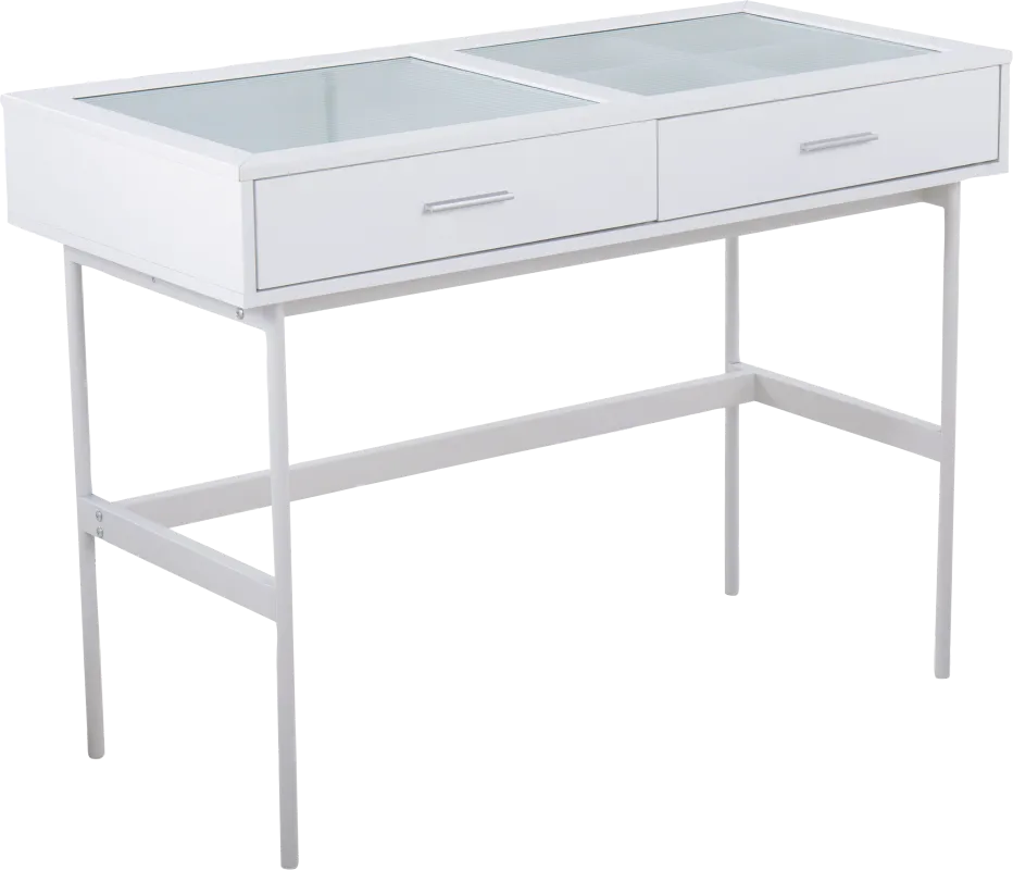 Benkard White Sofa Table