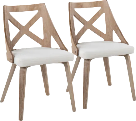 Lauber II Cream Side Chair Set of 2