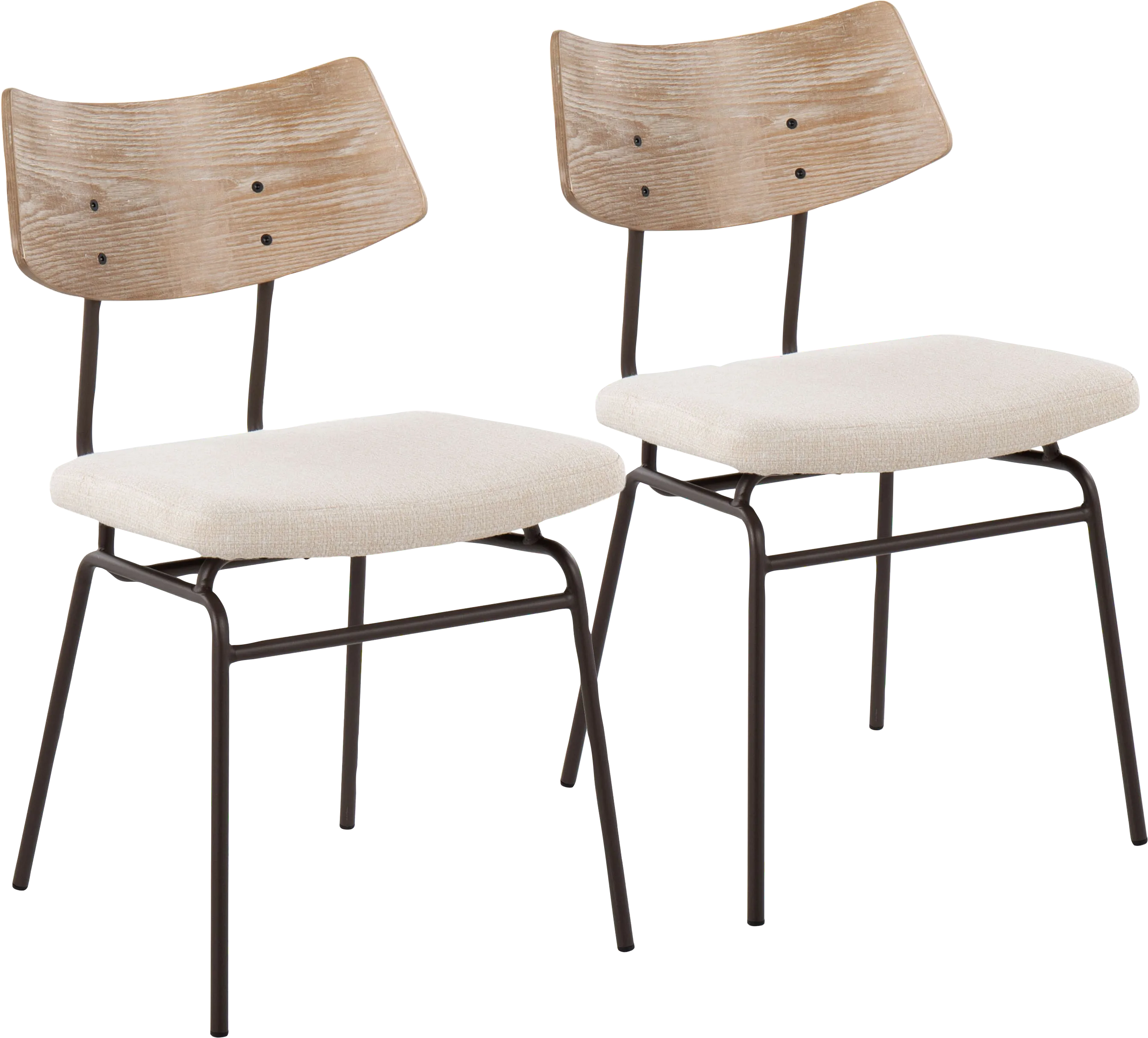 Mandigo Cream Side Chair Set of 2 - Thumbnail - Image 1