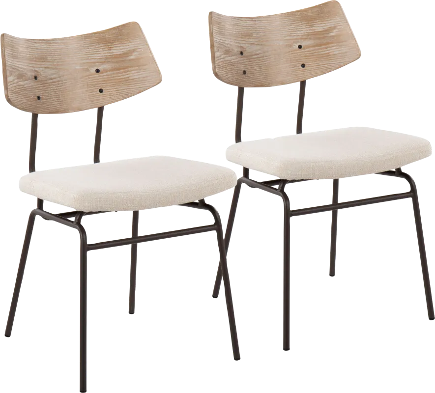 Mandigo Cream Side Chair Set of 2