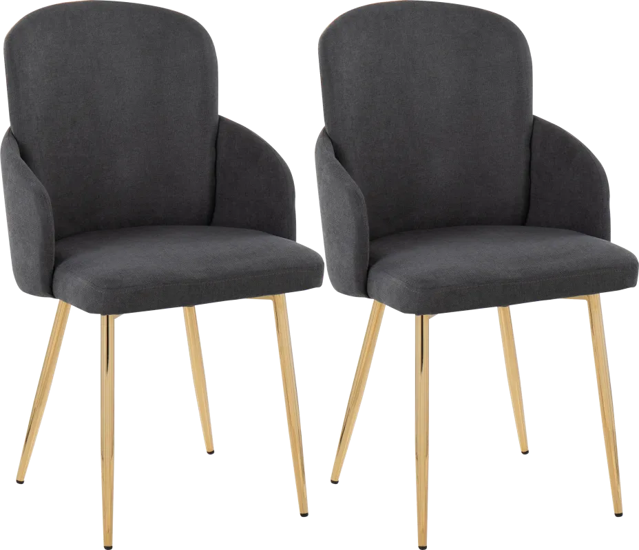 Maglista I Dark Gray Dining Chair Set of 2