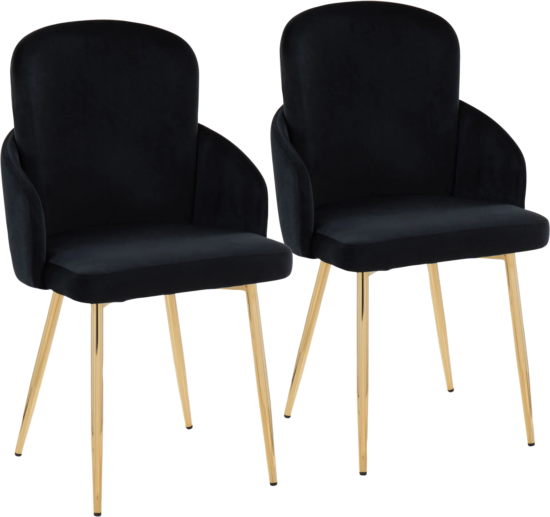 Maglista I Black Velvet Dining Chair Set of 2 - Image 1