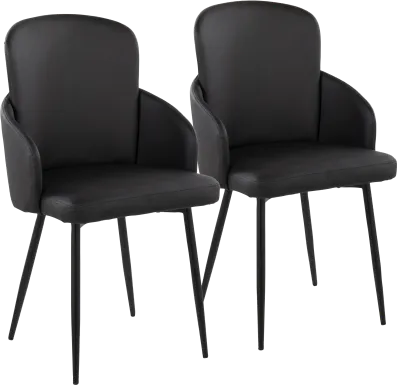 Maglista II Black Dining Chair Set of 2