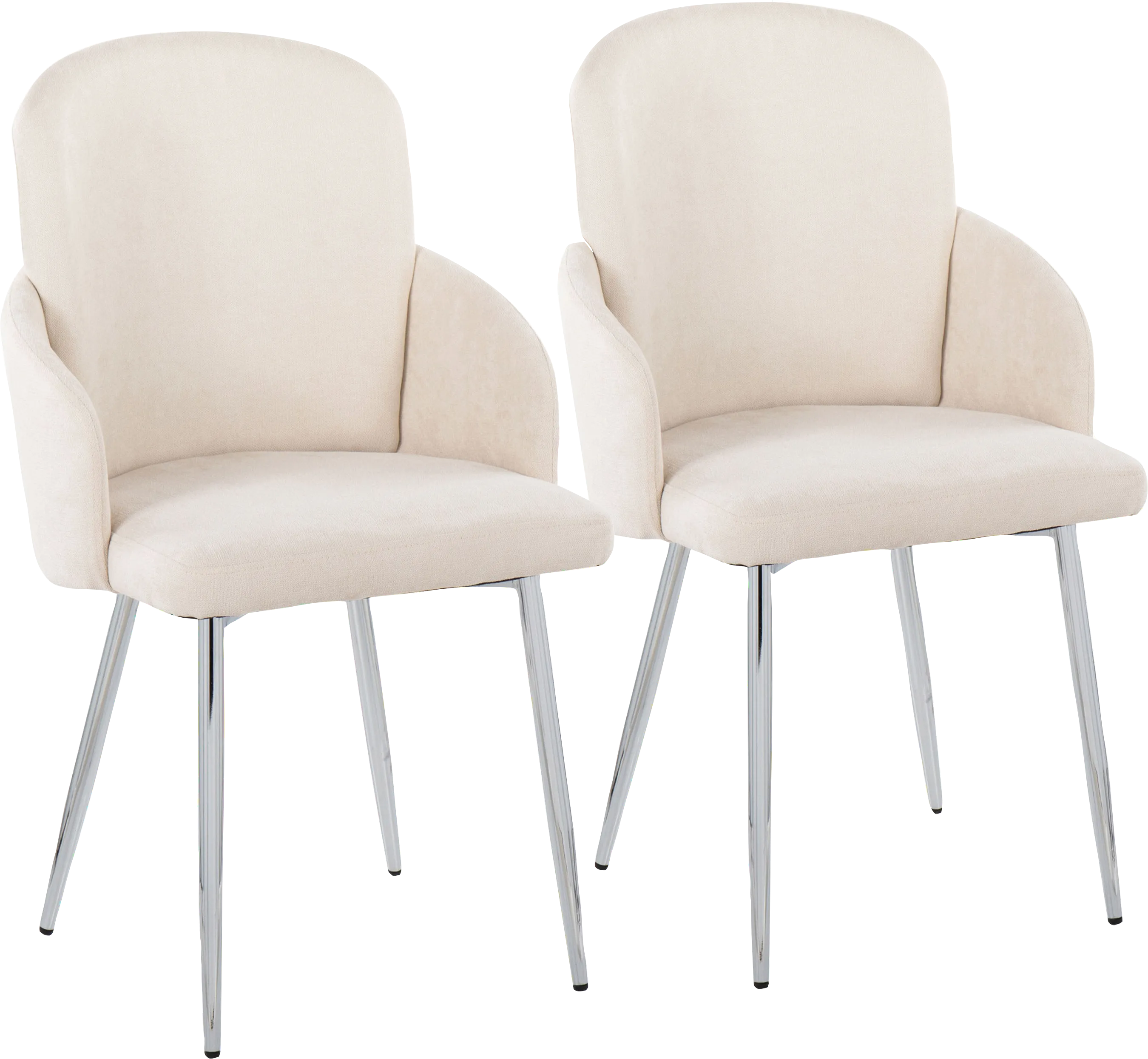 Maglista III Cream Dining Chair Set of 2 - Thumbnail - Image 1